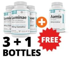 3 Bottles of Luminae + 1 FREE Bottle Of Craving Crushing Aamia!